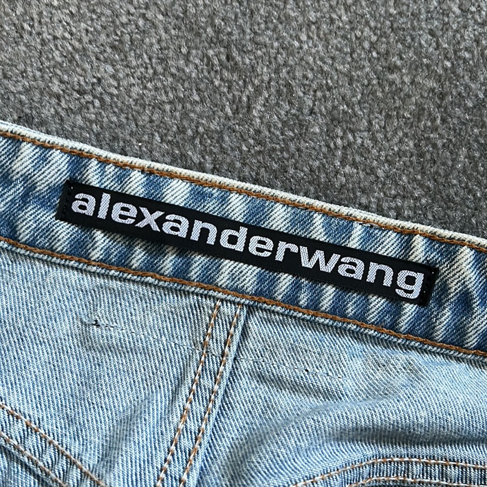 Alexander Wang High Rise Denim Shorts - Picture 4 of 8